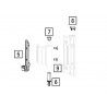 728968 - Kit fixation paumelle OB 90kg