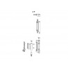 728792 - Kit paumelles OB 90kg N°2 argent