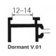 623852 - Pièce de dormant V.01 pour limiteur d'ouverture