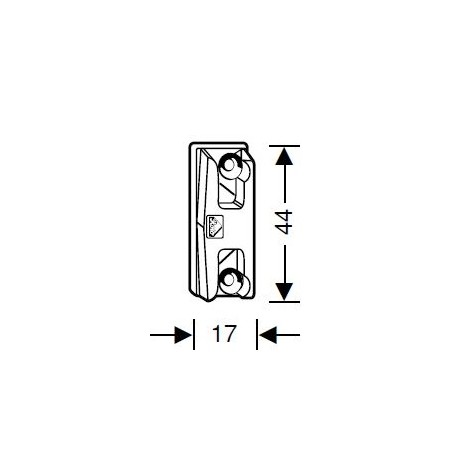 231280 - Gâche galet F18