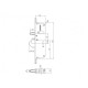 776746 - Serrure C600 45/92/10 T16 2 crochets+goujons