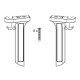 642423 - Paire de supports Patio Fold blancs